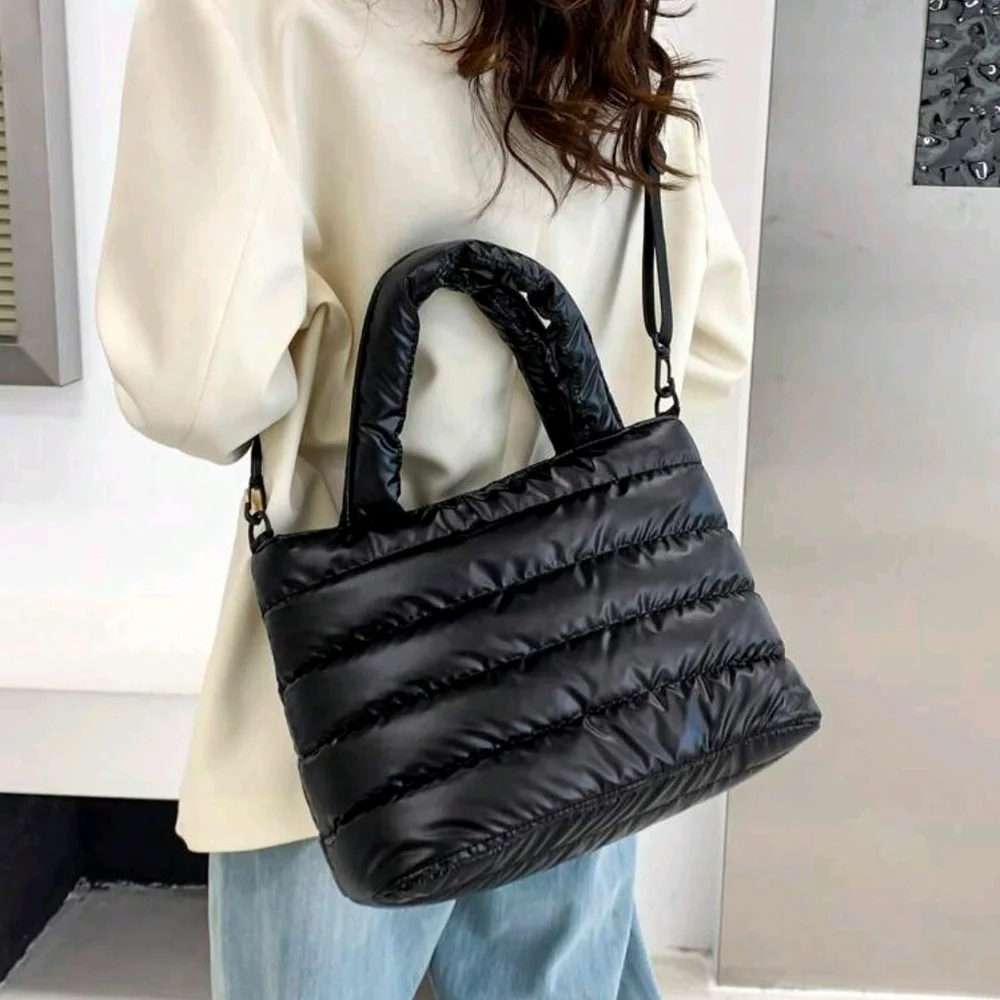 Black Puffer Purse
